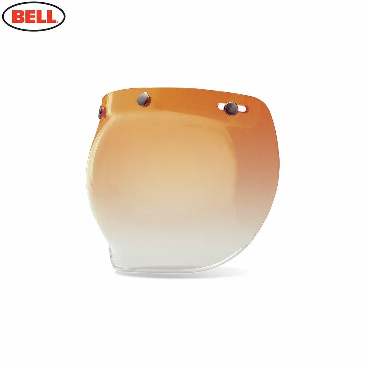 Bell Replacement Custom 500 3-Snap Bubble Shield Amber Gradient